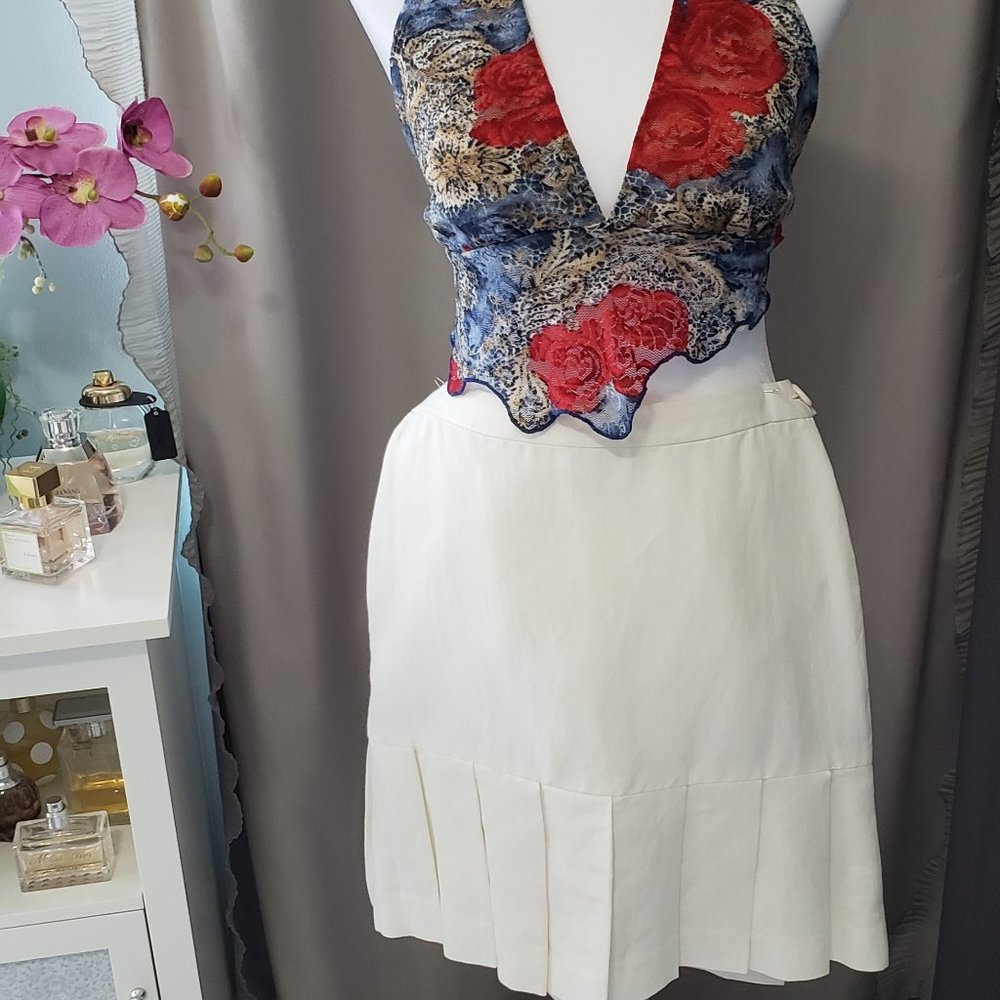LOFT, MINI skirt, pleated